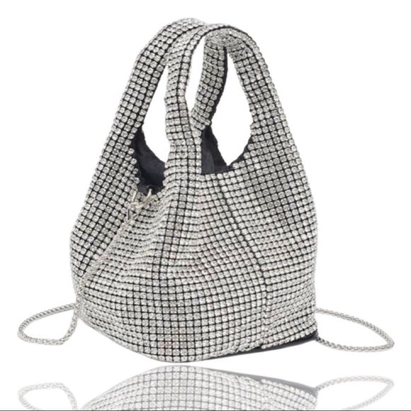 Diamond Handbag with crossbody chain - Picture 1 of 5